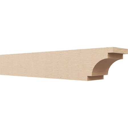 Ekena Millwork 6in. W x 6in. H x 36in. L Mediterranean Woodgrain TimberThane Rafter Tail, Primed Tan RFTUR06X06X36MEDRCPR